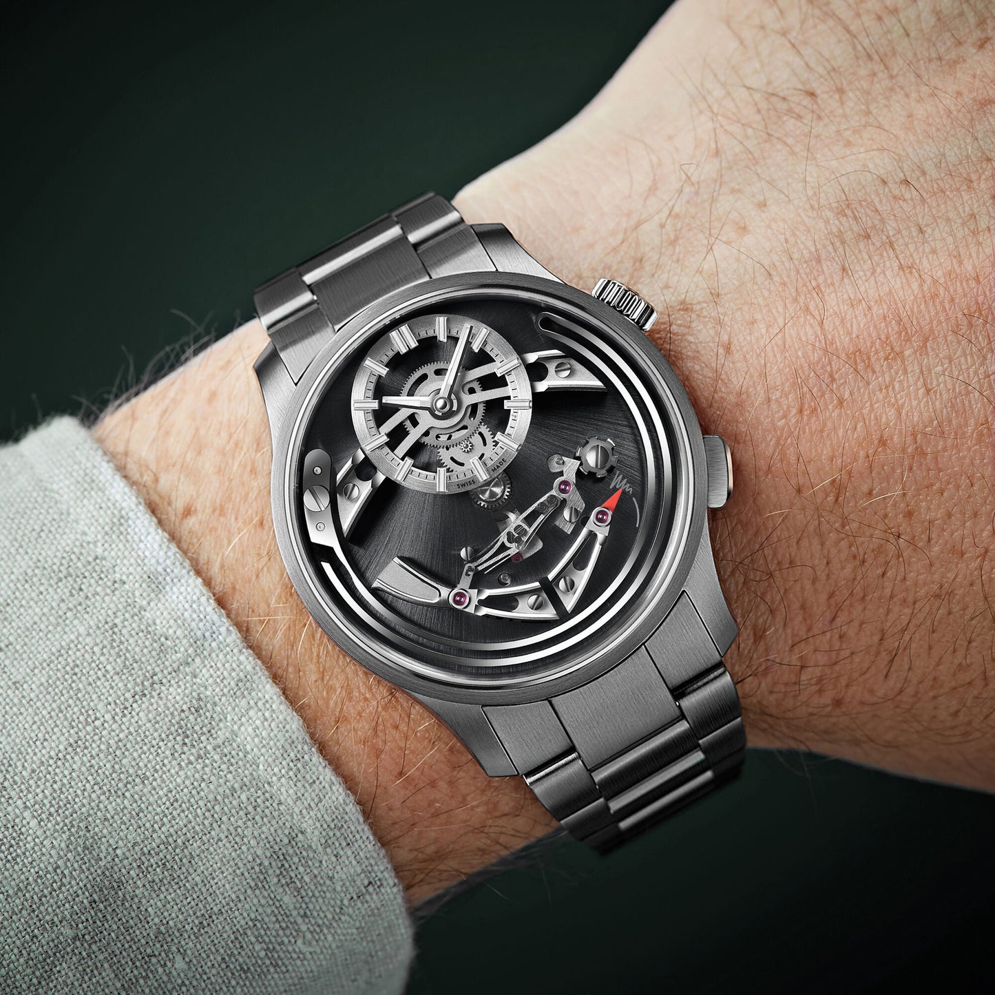 C1 Bel Canto 41mm Nero Automatic Bader Bracelet