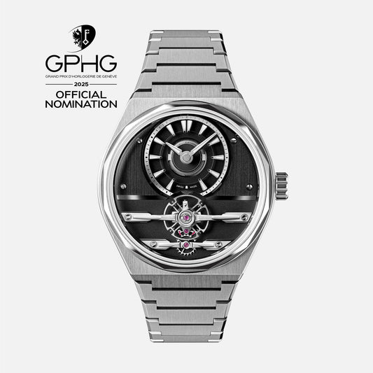 The C12 Loco 41mm Ursa Black Handwound Steel Bracelet