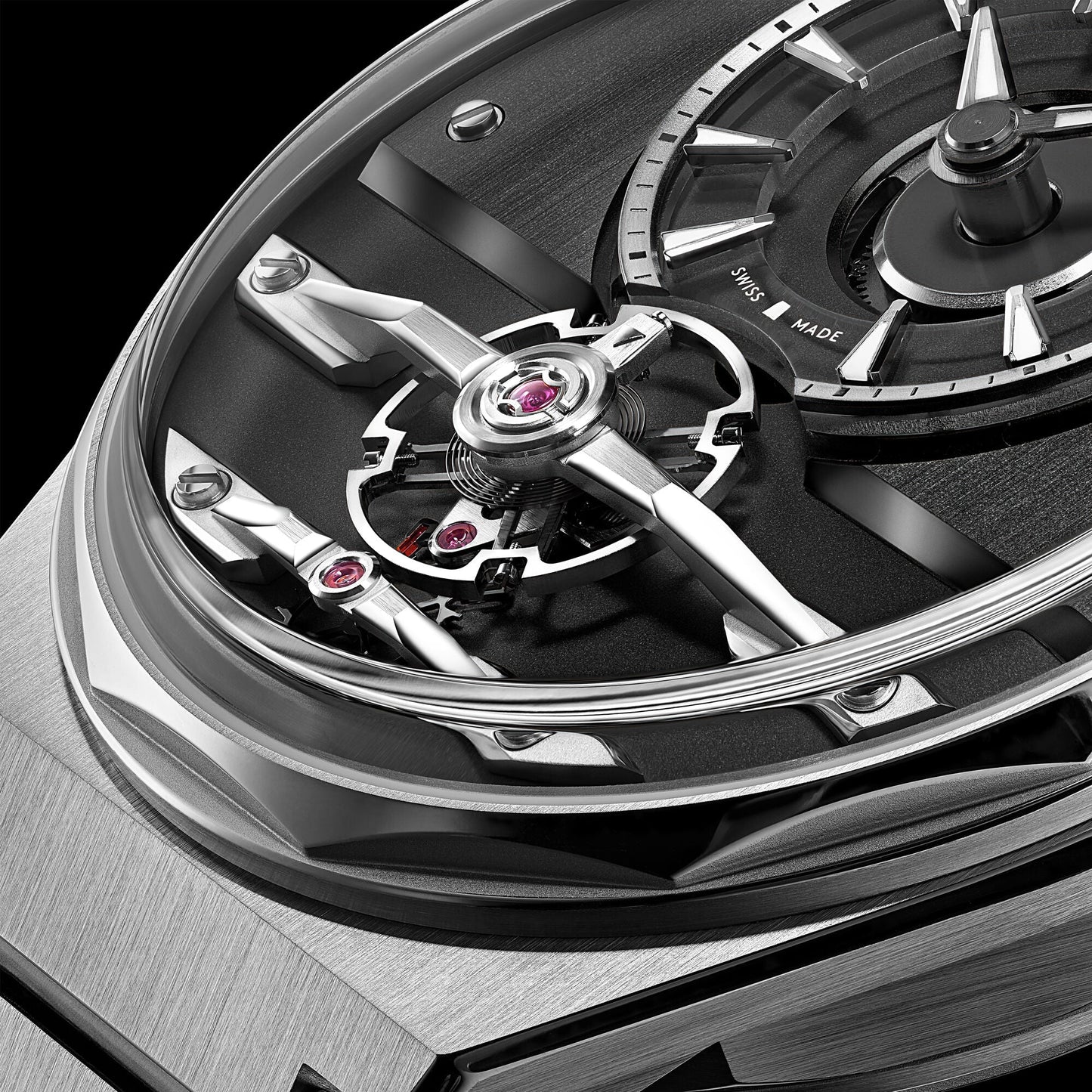 The C12 Loco 41mm Ursa Black Handwound Steel Bracelet