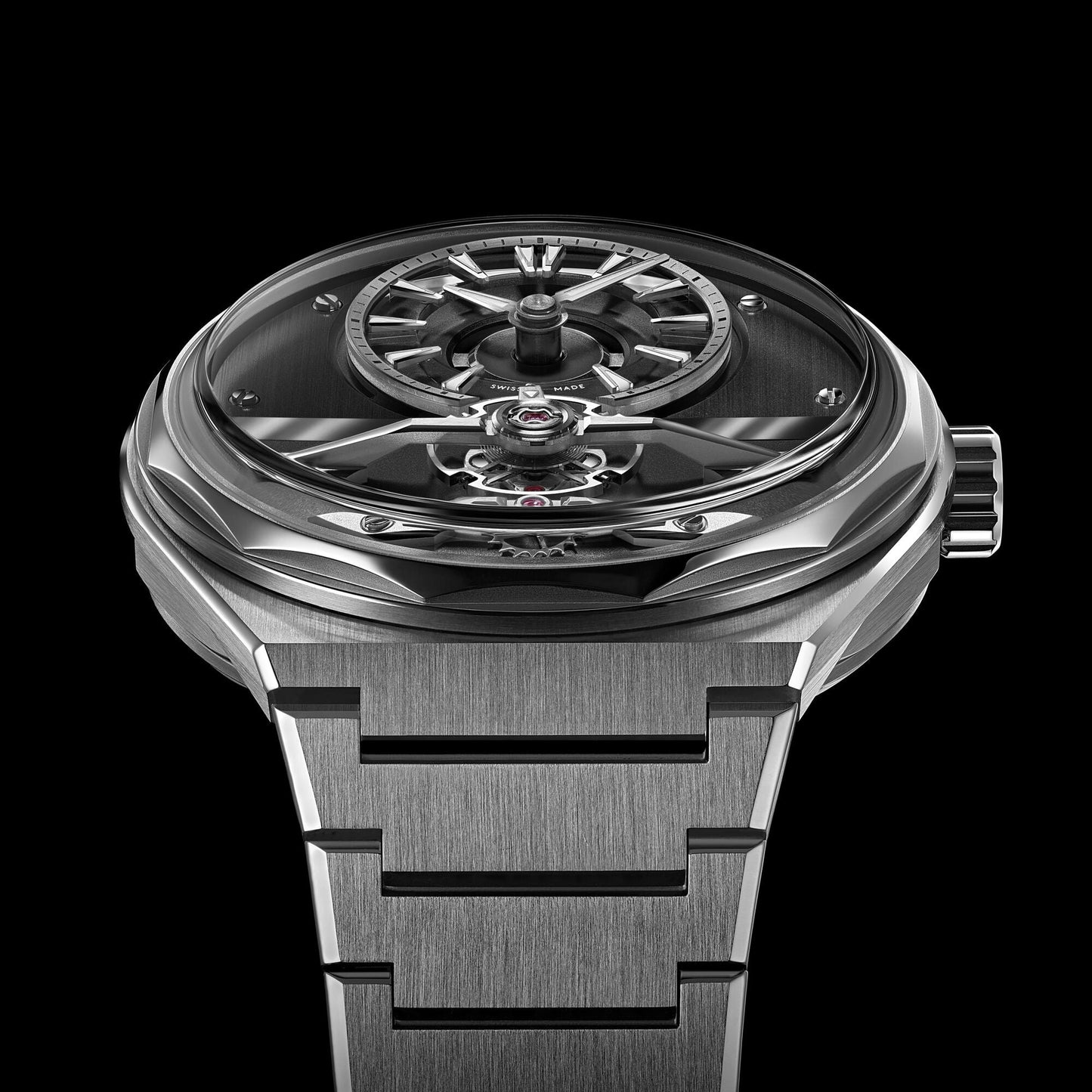 The C12 Loco 41mm Ursa Black Handwound Steel Bracelet