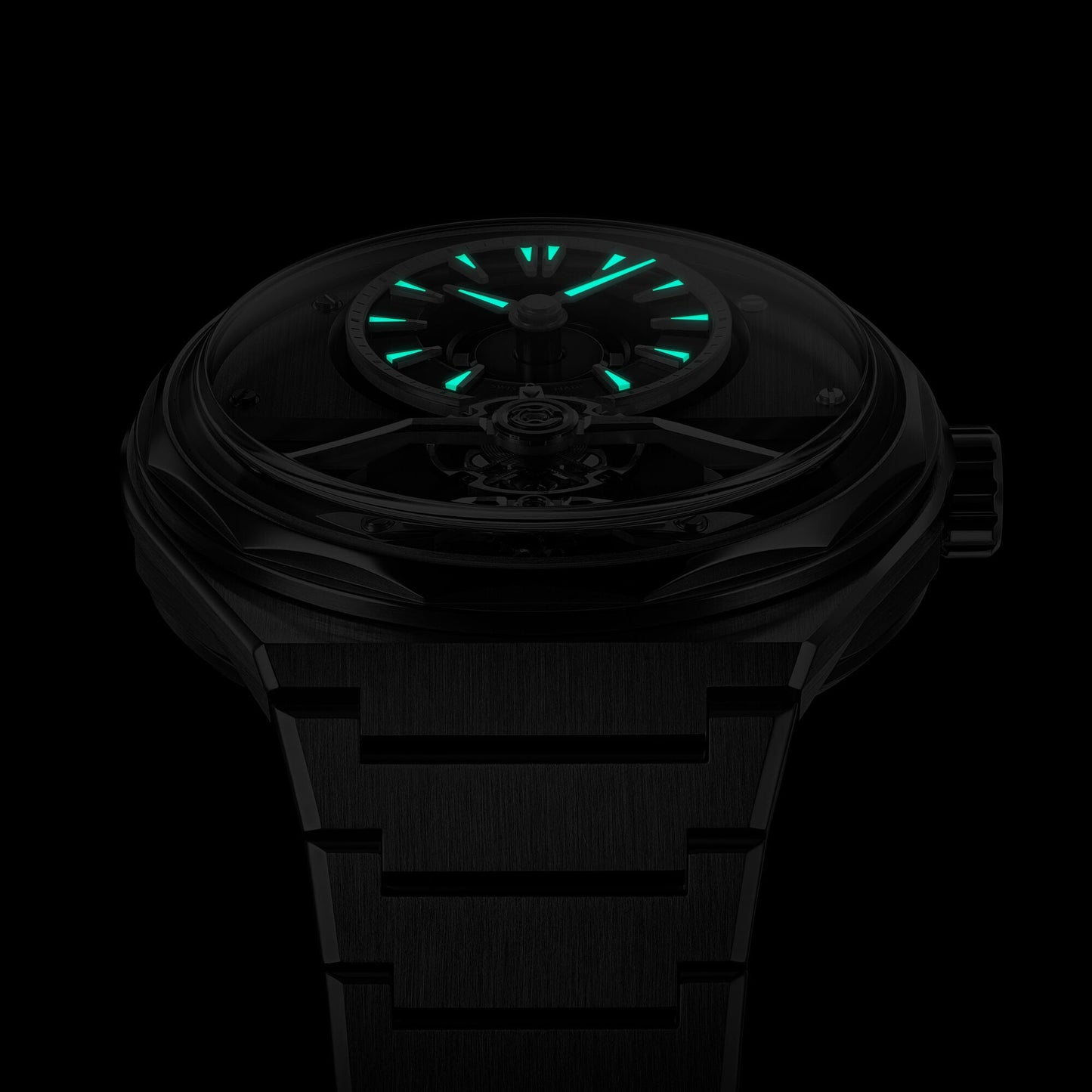 The C12 Loco 41mm Ursa Black Handwound Steel Bracelet