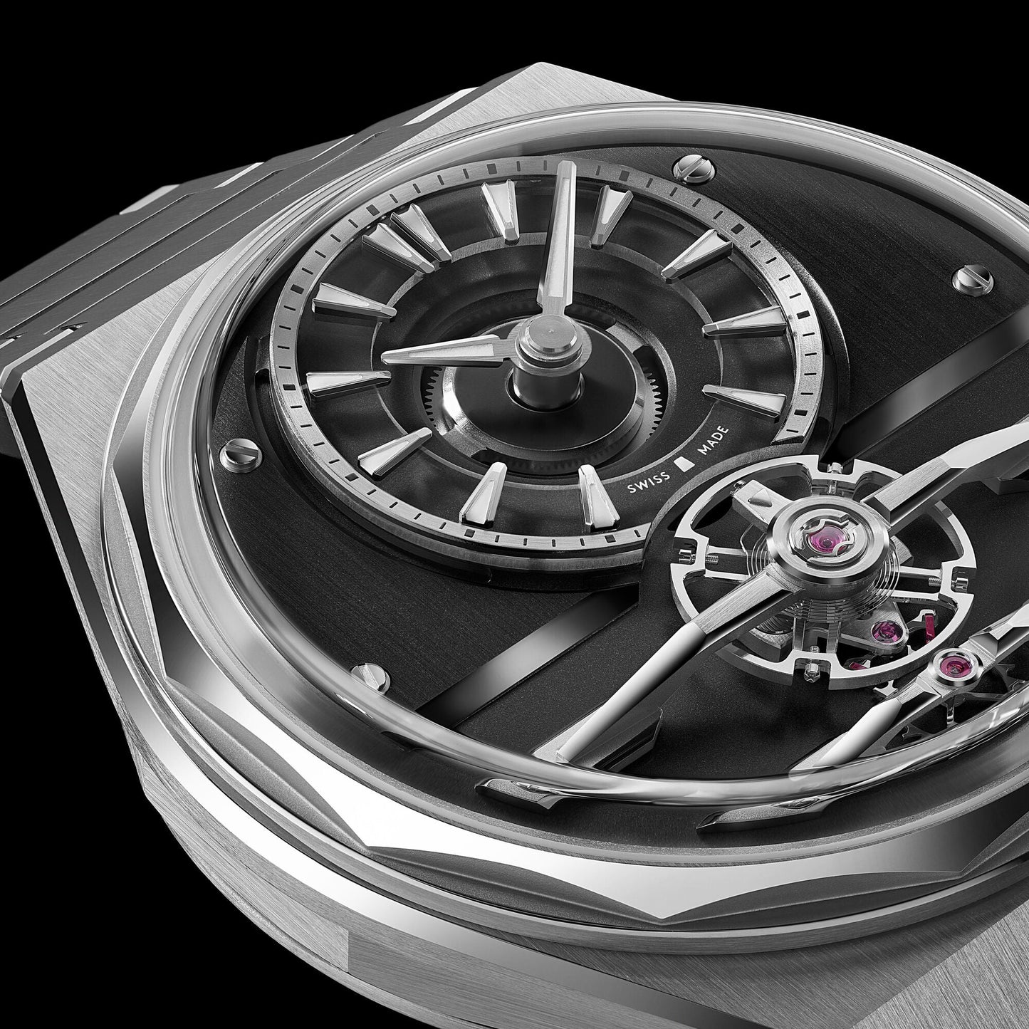 The C12 Loco 41mm Ursa Black Handwound Steel Bracelet